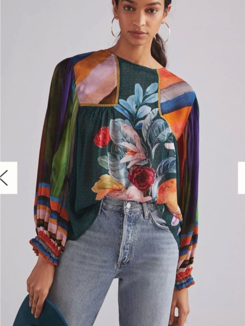 Bl^nk London Miranda peasant blouse